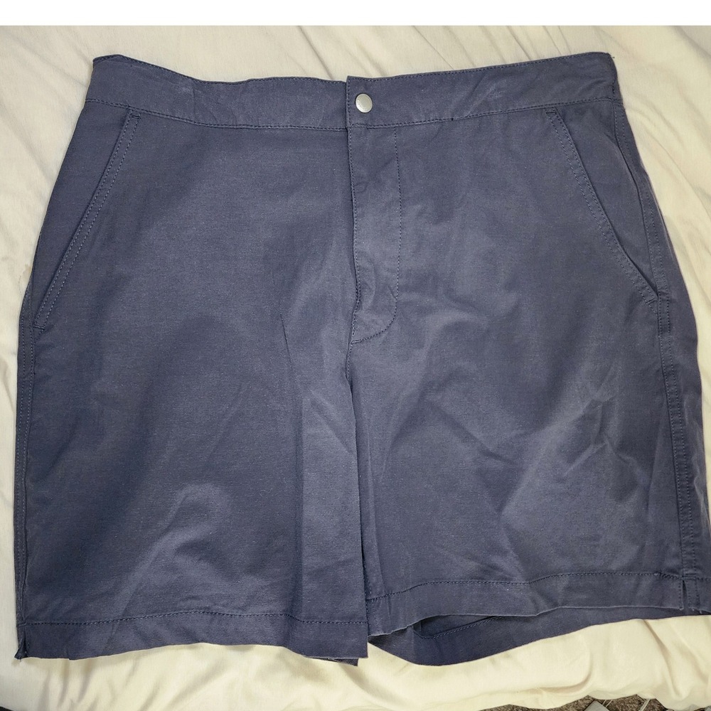 Buck Mason Deck Shorts Mens 36 Navy Blue Hybrid Cotton Spandex 6.5 Inseam Beach